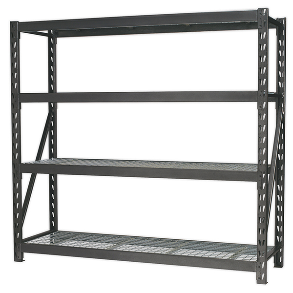Sealey AP6572 Heavy-Duty Racking Unit with 4 Mesh Shelves 640kg Capacity Per Level 1956