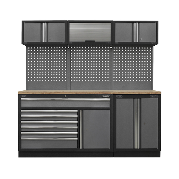 Sealey APMSSTACK11W Superline Pro 2.04m Storage System - Pressed Wood Worktop
