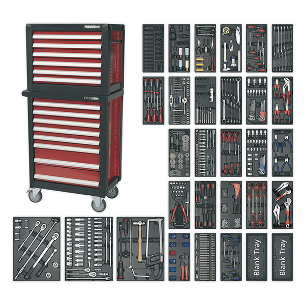 APTTC02 Topchest & Rollcab Combination 14 Drawer with Ball Bearing Slides & 1233
