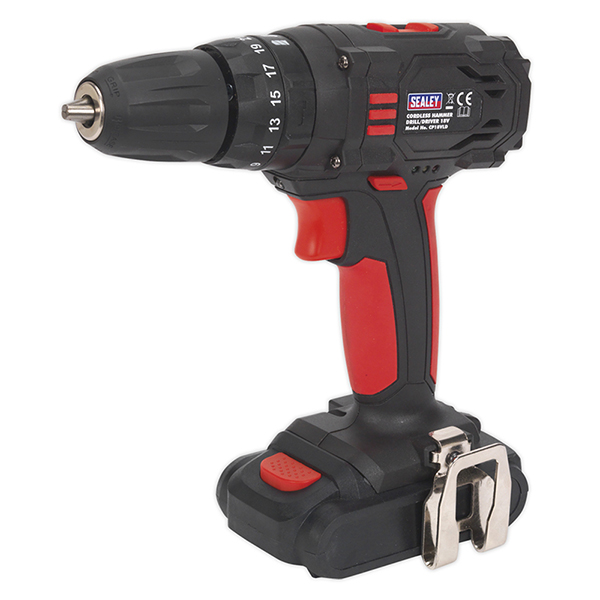 Sealey CP18VLD Cordless Hammer Drill/Driver 10mm 18V 1.5Ah Lithium-ion 2-Speed - Fast C