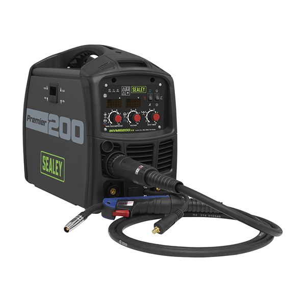 Sealey INVMIG200 Inverter Welder MIG, TIG & MMA 200Amp