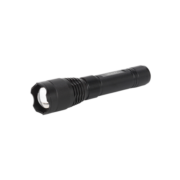 Sealey LED449 Aluminium Torch 10W T6 CREE LED Adjustable Focus Rechargeable with USB Po
