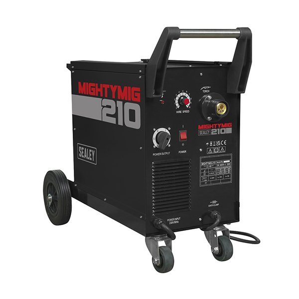 Sealey MIGHTYMIG210 Professional Gas/No-Gas MIG Welder 210Amp with Euro Torch