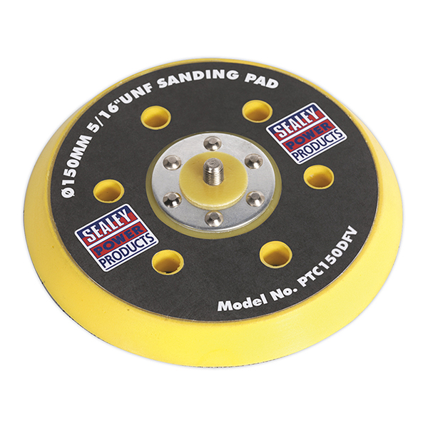 Sealey PTC150DFV DA Dust-Free Backing Pad for Hook & Loop Discs 145mm 5/16"UNF