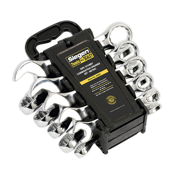 Siegen Siegen Stubby Combination Spanner Set 10pc