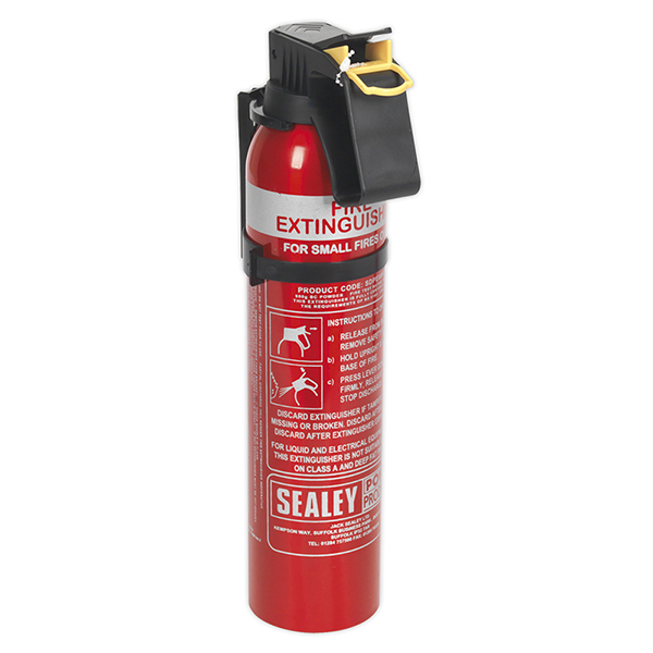 Sealey SDPE009D Fire Extinguisher 0.95kg Dry Powder - Disposable