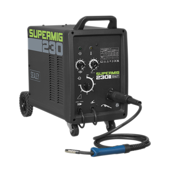 Sealey SUPERMIG230 Professional MIG Welder 230Amp 230V with Binzel Euro Torch