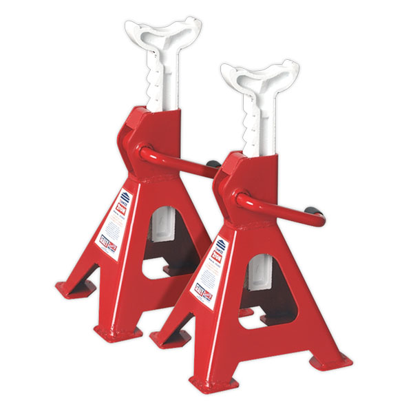 Sealey VS2002 Axle Stands (Pair) 2tonne Capacity per Stand Ratchet Type