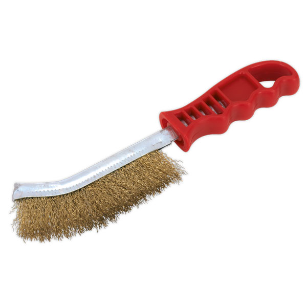 Sealey WB05/R Wire Brush Brassed Steel Plastic Handle