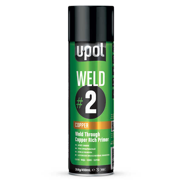 U-POL WELD#2 Weld Through Primer Copper Aerosol 450ml
