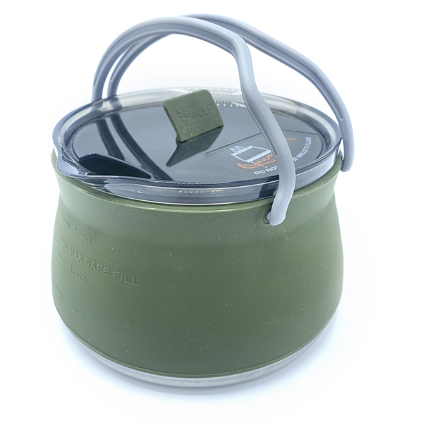 Ezi-Stow Collapsible Kettle 1L Olive Green