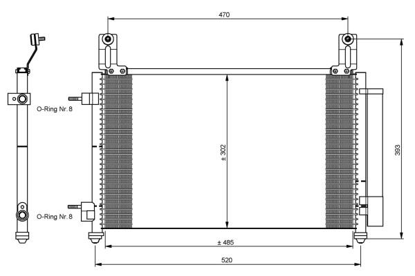 EIS A/c Condenser Chevrolet Matiz 0.8/1.0 03.05> Spark 08./1.0Sx 05.05> | Euro Car Parts