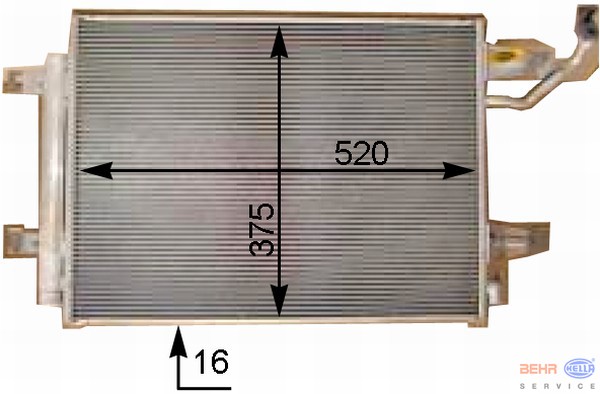EIS A/c Condenser Smart 04-> Fourfour All Models Except Brabus