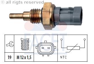 Facet Coolant Temp Sensor - Fiat/nissan/suzuki - Sedici/pixo/gran Vitara 05>