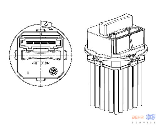 EIS Heater Fan Resistor