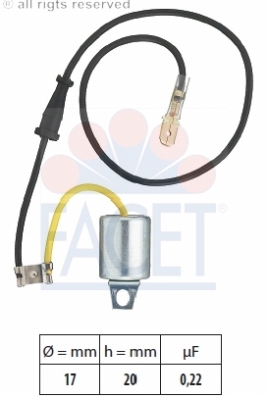 BERU Ignition Condenser