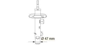 KYB S/absorber Peugeot 207 Hatch 06 1.4 16v 1.4hdi >  Rhf