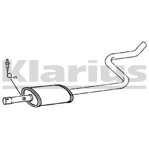 Klarius Centre Box Mitsubishi Colt 1.1, 1.3 Hatch 04-
