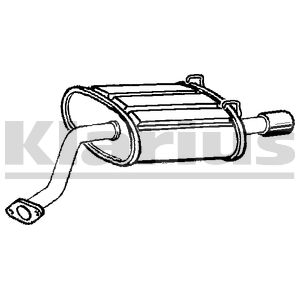 Klarius Rear Box    Cr-v 2.0i Cat 02-06