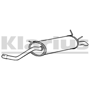 Klarius Rear Box Renault Megane 1.4 99-01