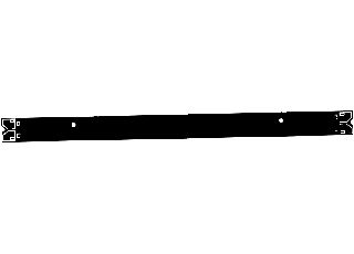 Aftermarket Rear Bumper Transit 94-00 Black   Powder Coated Paint