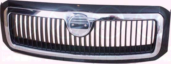 Aftermarket Front Grille  Fabia 00-04 Black Inc Chrome Frame